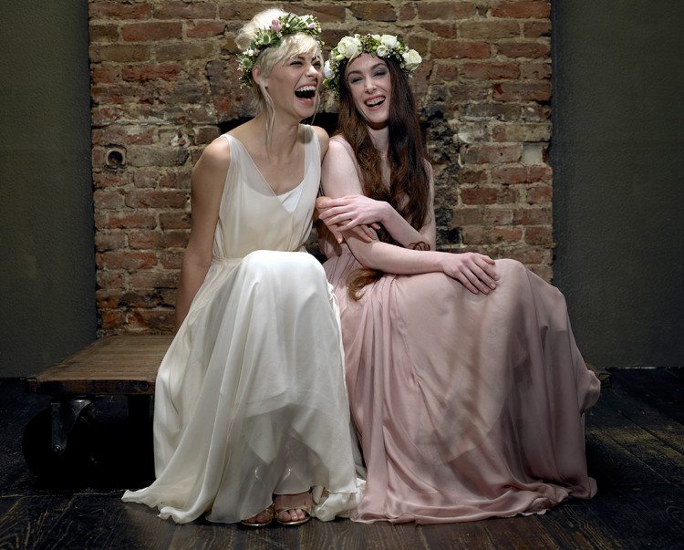 Cherry Williams London - Bridesmaid Dress, Ivory & Blush Pink