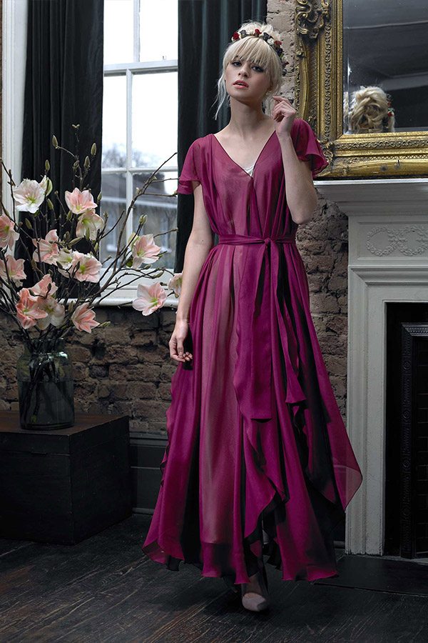 Cherry Williams London - Bridesmaid Dress, Raspberry